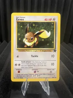 Eevee 55/82 - Team Rocket Unlimited Edition - WOTC Pokemon LP - Image 1