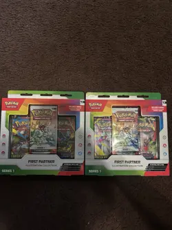 Pokemon First Partner Illustration Collection Box Series 1 Sealed New - Lot of 2 - Image 1