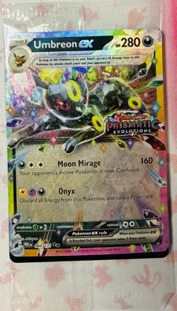 Pokemon TCG: Prismatic Evolutions Umbreon ex 060/131 Surprise Box Stamped Sealed - Image 1