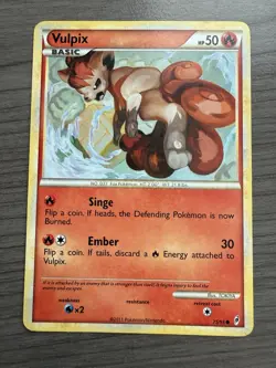 Pokemon TCG Vulpix 75/95 Call of Legends Regular Common LP - Image 1