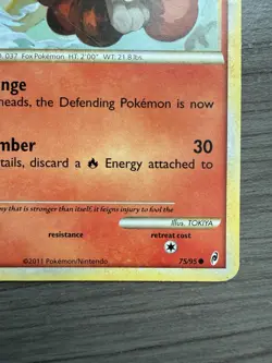 Pokemon TCG Vulpix 75/95 Call of Legends Regular Common LP - Image 5