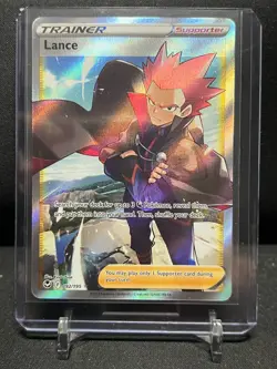 Lance 192/195 Full Art Ultra Rare Holo Pokemon 2022 Silver Tempest NM - Image 1
