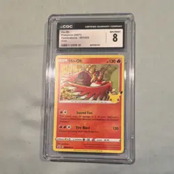 Pokemon Ho-Oh Celebrations 001/025 Holo CGC 8 HP 130 Fire Blast 120 - Image 1