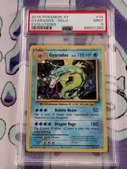 Pokemon 2016 XY Evolutions Gyarados Holo 34/108 PSA 9 Mint - Image 1