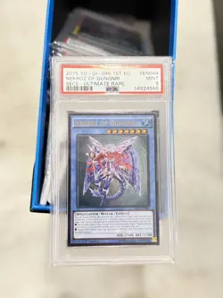 PSA 9 Yu-Gi-Oh! Nekroz Of Gungnir SECE ULTIMATE - Image 1