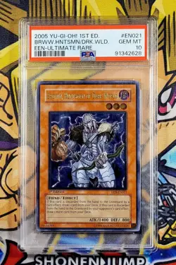 Yu-Gi-Oh! BROWW HUNTSMAN OF DARK WORLD 1st Ed EEN-EN021 PSA 10 Ultimate Rare GEM - Image 1