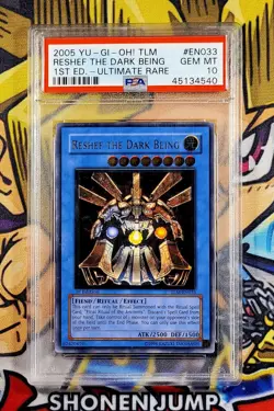 Yu-Gi-Oh! RESHEF THE DARK BEING 1st Ed Lost Millennium TLM-EN033 PSA 10 Ultimate - Image 1