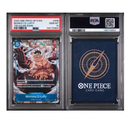 2025 ONE PIECE MONKEY D. LUFFY OP13-CARRYING ON HIS WILL TREASURE RARE PSA 10 - Image 3