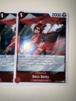 One Piece Belo Betty OP05-015 X4 Playset R The Best TCG CCG - Image 4