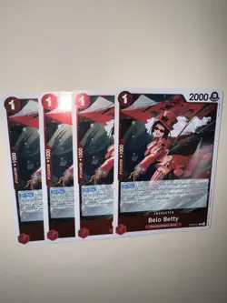 One Piece Belo Betty OP05-015 X4 Playset R The Best TCG CCG - Image 5