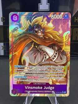Vinsmoke Judge (ALT ART) OP06-062 Wings of the Captain Foil One Piece TCG - Image 1