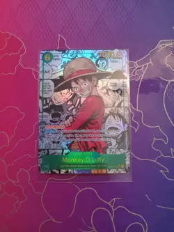 One Piece English #OP13-118 Monkey D Luffy Manga Alternate Art Secret Rare - Image 1