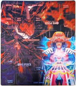 Official One Piece Double Playmat 2 Players Shanks & Buggy BANDAI NEW UNUSED - Image 1