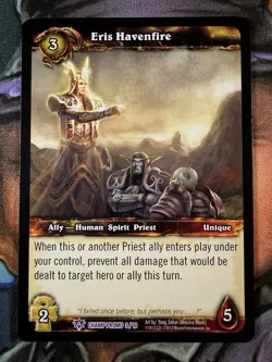 World of Warcraft TCG Champ Promo 3/10 Eris Havenfire - Image 1