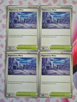 Pokemon Card 4x Nighttime Mine 197/217 Uncommon Ascended Heroes Playset - Image 1