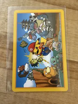 2016 Pokemon Playing Cards MARIO PIKACHU ACE OF Spades Pokemon Center JP Mint - Image 1