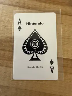 2016 Pokemon Playing Cards MARIO PIKACHU ACE OF Spades Pokemon Center JP Mint - Image 2
