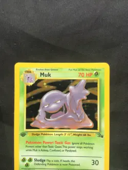 Pokemon Cards: 1st Edition Fossil Rare Holo: Muk 13/62 - Image 2