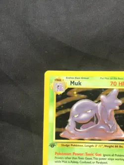 Pokemon Cards: 1st Edition Fossil Rare Holo: Muk 13/62 - Image 3