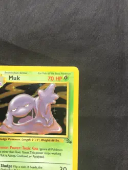 Pokemon Cards: 1st Edition Fossil Rare Holo: Muk 13/62 - Image 4