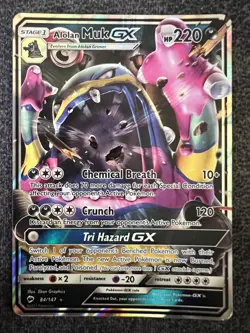 Alolan Muk GX 84/147 Holo Ultra Rare Pokemon Card NM - Image 1
