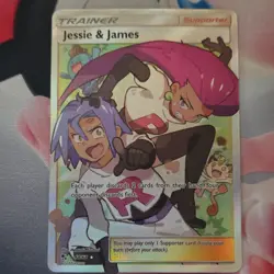 Pokemon Jessie & James 68/68 Hidden Fates Full Art Holo Rare Trainer Card - Image 1