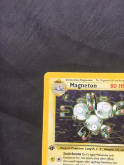 Pokemon Cards: 1st Edition Fossil Rare Holo: Magneton 11/62 - Image 3