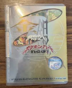 1999 POKEMON NEO GENESIS SERIES 1 PREMIUM FILE BINDER CARD JAPANESE HOLO!!! - Image 3