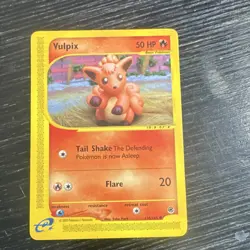 Pokemon Vulpix Expedition Base Set 136/165 Common Basic Regular 50HP Card 2002 - Image 1