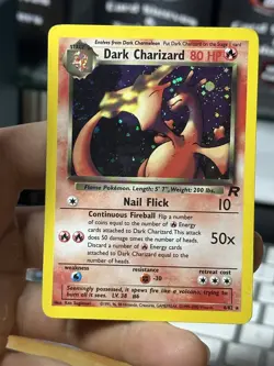 #3 Dark Charizard 4/82 Team Rocket 2000 Holo Rare WOTC Pokemon Card TCG - Image 3