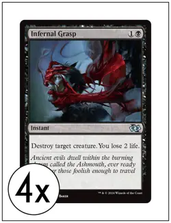 4x Infernal Grasp, Magic the Gathering, MTG NM - Image 1