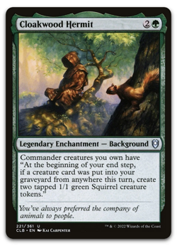 Cloakwood Hermit #221 Baldur's Gate CLB Magic MTG - Image 1