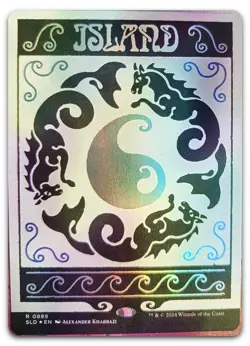 Island (0889) (Rainbow Foil) #889 (NM) Secret Lair Drop SLD Magic MTG - Image 1