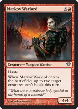 Markov Warlord - Foil X4 (Dark Ascension (2012)) MTG (NM) *CCGHouse* Magic - Image 1