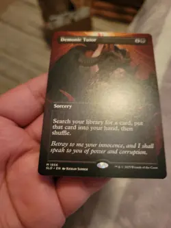 Demonic Tutor Kieran Yanner Secret Lair NON FOIL MTG Magic - Image 2