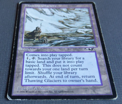 Thawing Glaciers MTG Alliances Rare Land 1996 Reserved List MP/HP - Image 2