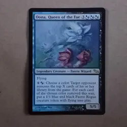 MTG Magic The Gathering. Oona Queen Of The Fae. Shadowmoor. Rare. - Image 1