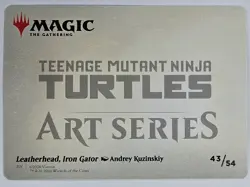 Magic: The Gathering TMNT 43/54 Leatherhead, Iron Gator - Image 2