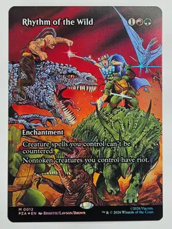 Magic: The Gathering PZA MF 0012 Rhythm of the Wild (Borderless) Foil TMNT - Image 1