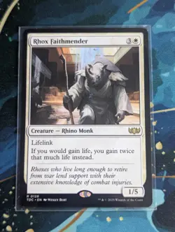MTG Rhox Faithmender - NM - Commander: Tarkir: Dragonstorm - Image 1