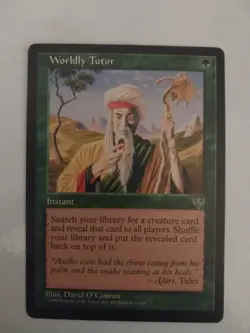 MTG Worldly Tutor Mirage NM - Image 1