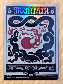 Mountain FOIL (0891) FANTASTIC Condition (Rainbow Foil) Secret Lair Drop NM MTG - Image 1