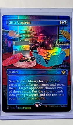 MTG Magic The Gathering 2X2 Double Masters Borderless Foil #347 Gifts Ungiven - Image 1