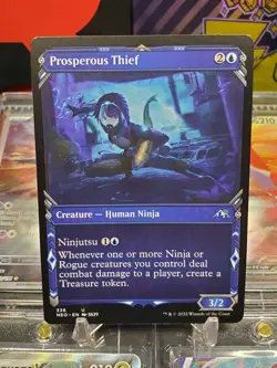 Prosperous Thief 336 Uncommon *NON FOIL* Showcase MTG Kamigawa Neon Dynasty - Image 1