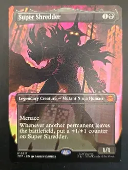 Super Shredder (Borderless) Teenage Mutant Ninja Turtles MTG Regular Near Mint - Image 1