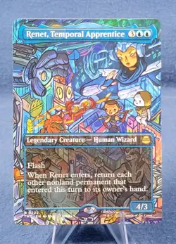 Renet Temporal Apprentice Borderless NM Rare MTG Ninja Turtles - Image 1