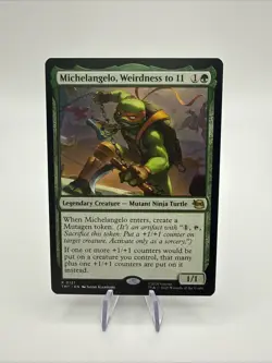 Michelangelo, Weirdness to 11 - MTG TMNT Regular R TMT 0121 NM - Image 1