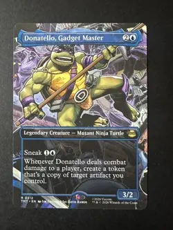 Donatello, Gadget Master (Borderless) - 0212 - MTG: Teenage Mutant Ninja Turtles - Image 1