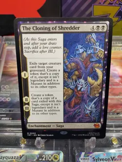 The Cloning of Shredder 0060 Mythic Enchantment Saga MTG TMNT - Image 1