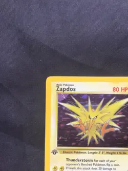 Pokemon Cards: 1st Edition Fossil Rare Holo: Zapdos 15/62 - Image 3